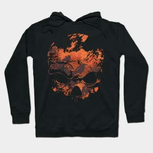 Moon of Skull Head Illustration Hoodie